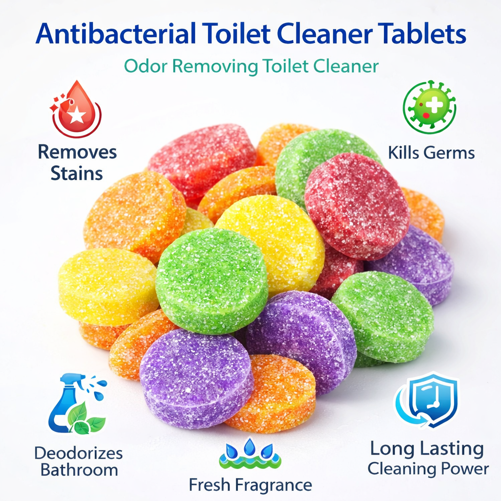 Magic Bubble Drain & Toilet Cleaning Tablets – Dual Action Foaming Cleaner for Toilet & Drain | Deep Clean, Odor Removal & Freshness Tablets [20 pic]