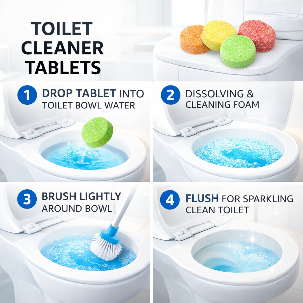 Magic Bubble Drain & Toilet Cleaning Tablets – Dual Action Foaming Cleaner for Toilet & Drain | Deep Clean, Odor Removal & Freshness Tablets [20 pic]