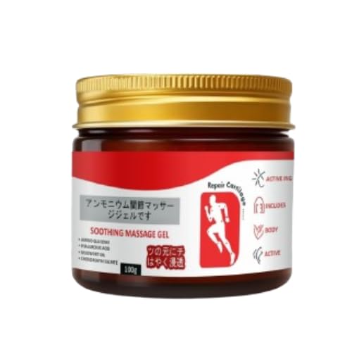 apanese Pain Relief Gel Original 100% Natural Japanese Formula Soothing Massage Gel for Joint & Muscle Pain Relief – Arnica, Mugwort, Hyaluronic Acid – Back, Neck, Knee & Leg Massage Balm