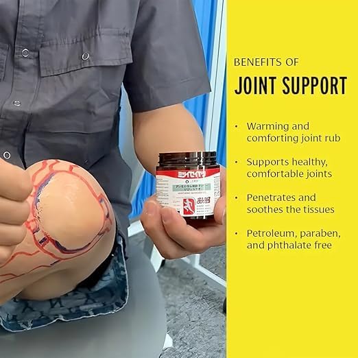 apanese Pain Relief Gel Original 100% Natural Japanese Formula Soothing Massage Gel for Joint & Muscle Pain Relief – Arnica, Mugwort, Hyaluronic Acid – Back, Neck, Knee & Leg Massage Balm