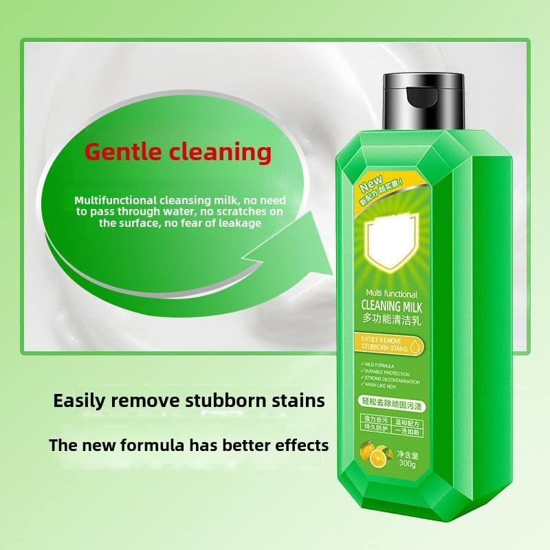 Japanese Multi-Functional Cleaning Milk 250ML (Pack of 3) – All Purpose Kitchen & Bathroom Cleaner | Strong Stain & Grease Remover for Tiles, Glass & Steel [pack of 2]