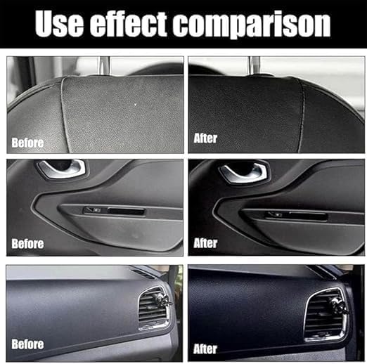 Plastic Parts Crystal Coating for Car Interior Surfaces, Liquid Bottle with Sponge Applicator, 30 ml