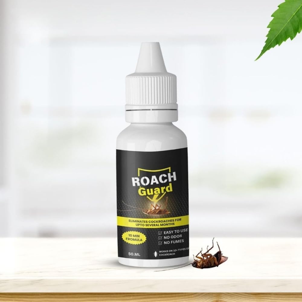 Roach Repellent Gel - Fast-Acting Gel Bait Eliminates Cockroaches in Home & Kitchen, Child & Pet Resistant 50ml (1)