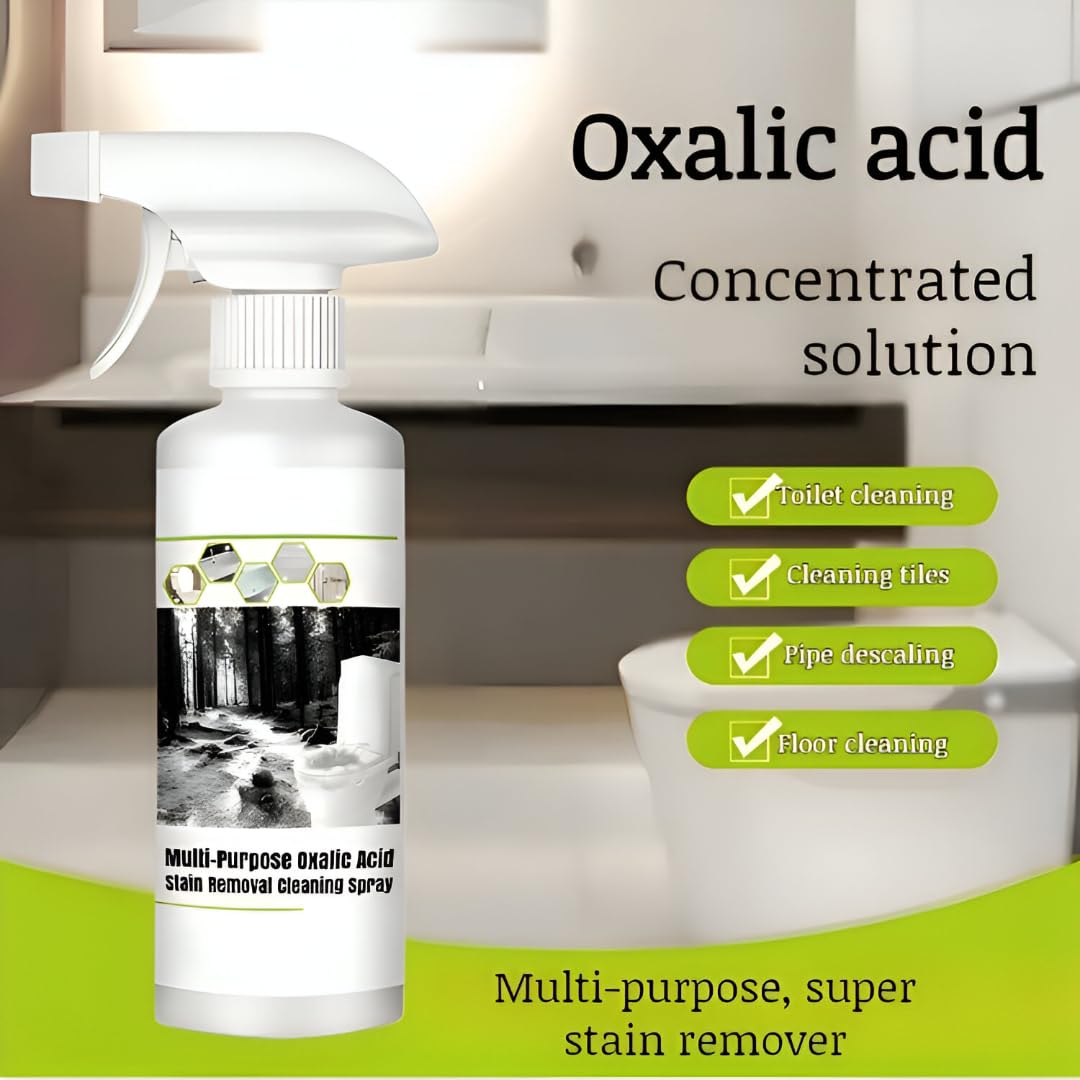 Multi-Purpose Oxalic Cleaner, Multi-Purpose Oxalic Stain Removal Spray, Oxalic Stain Remover, Oxalic Toilet Cleaner, 200ml
