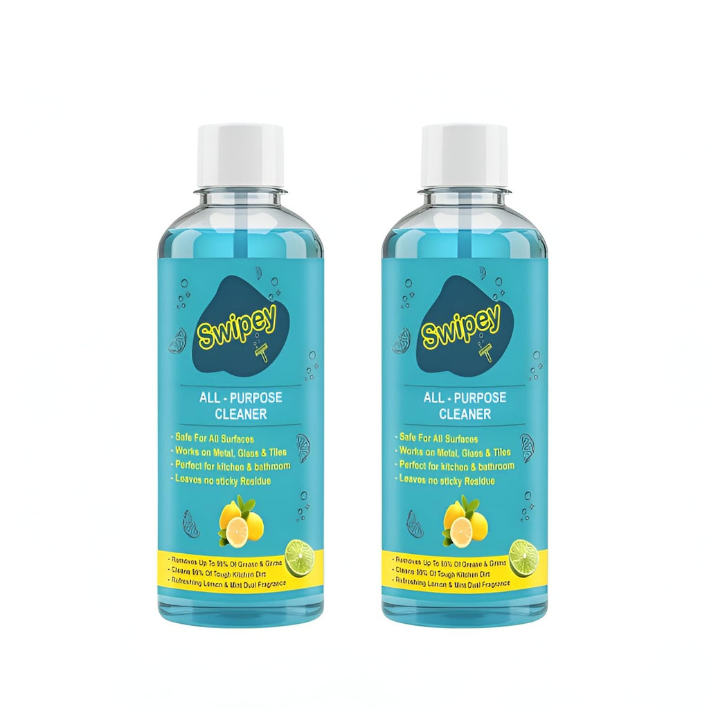 Swipey All-Purpose Cleaner Combo – Lemon Scented Multi-Surface Cleaning Liquid | Powerful Blue Cleaner for Kitchen, Floor & Bathroom [pack of 2]