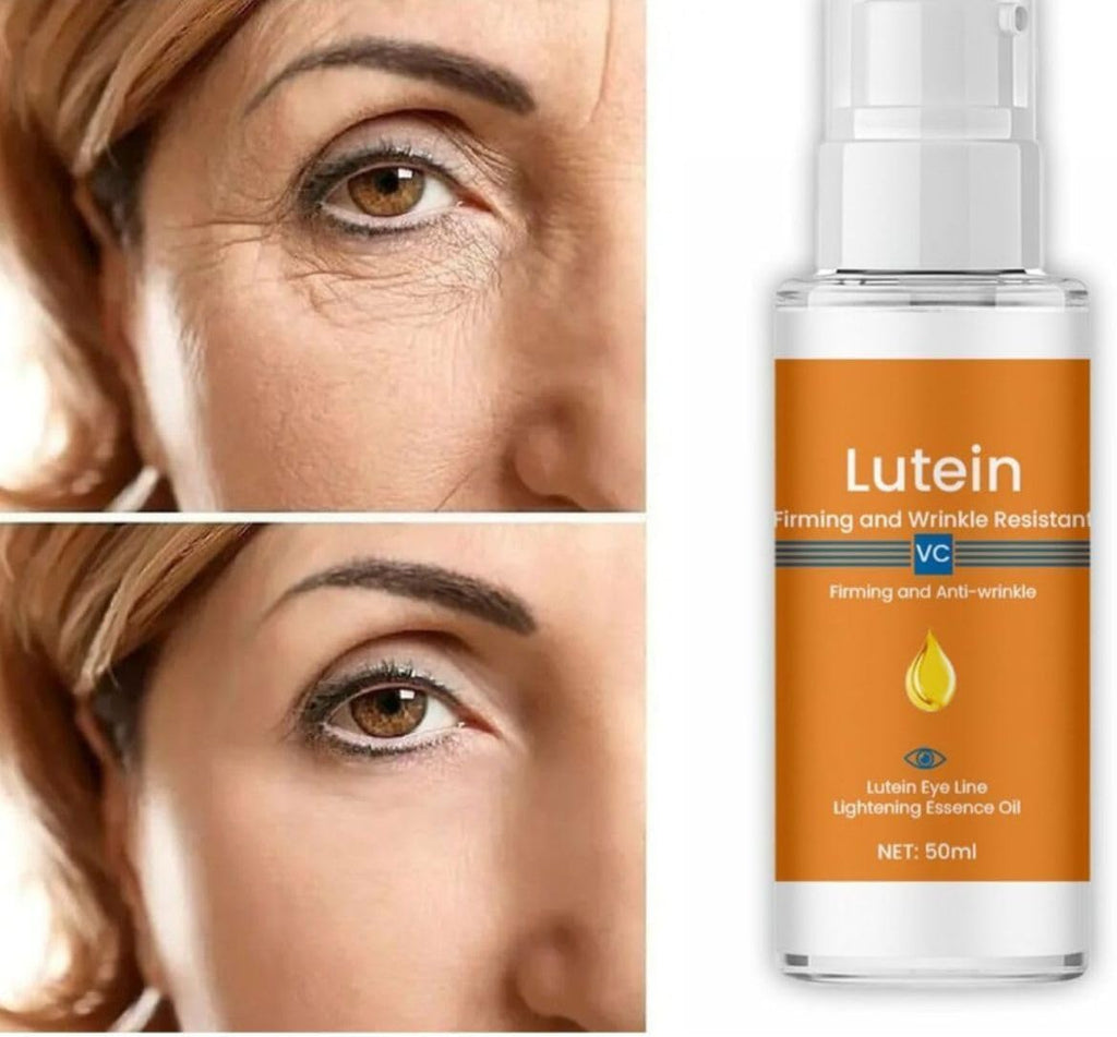 Lutein Firming and Wrinkle Resistant VC Eye Essence Oil – Anti-Wrinkle, Firming, Brightening, and Moisturizing Serum for Eye Lines and Dark Circles – Lutein...