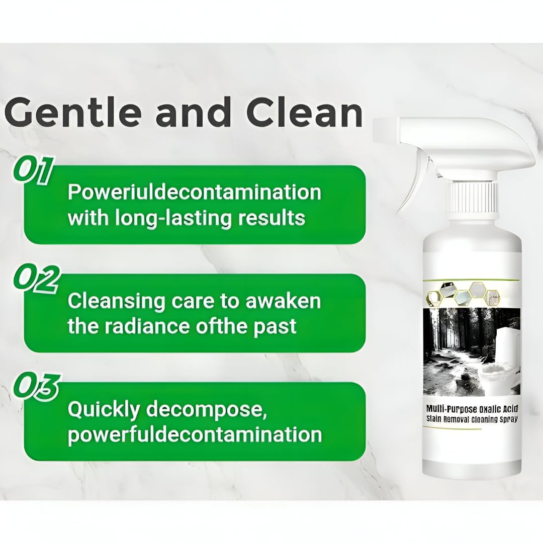 Multi-Purpose Oxalic Cleaner, Multi-Purpose Oxalic Stain Removal Spray, Oxalic Stain Remover, Oxalic Toilet Cleaner, 200ml