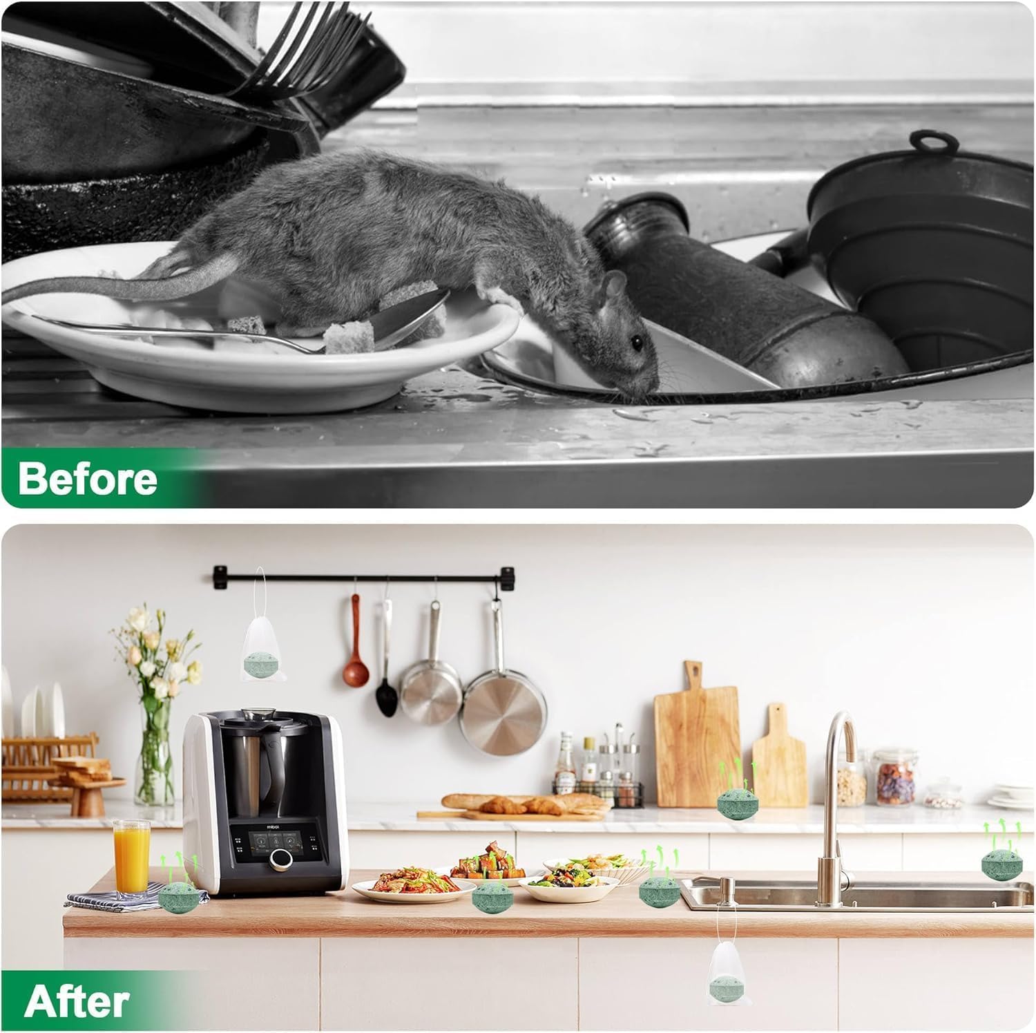 KRIMOJFAB Oil Mouse & Squirrel Deterrent Spray – Natural Rodent Repellent Oil for Home, Garden & Car | Long Lasting Mouse, Rat & Squirrel...