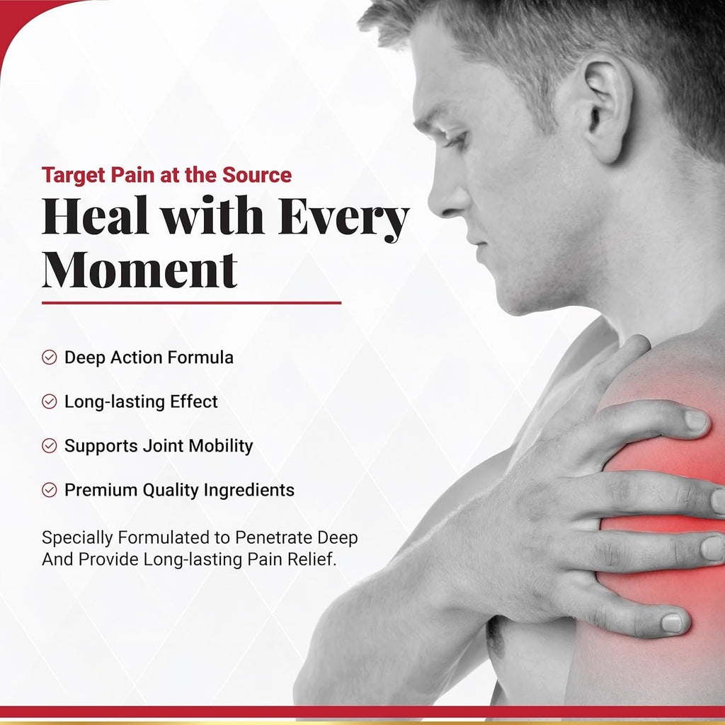 apanese Pain Relief Gel Original 100% Natural Japanese Formula Soothing Massage Gel for Joint & Muscle Pain Relief – Arnica, Mugwort, Hyaluronic Acid – Back, Neck, Knee & Leg Massage Balm