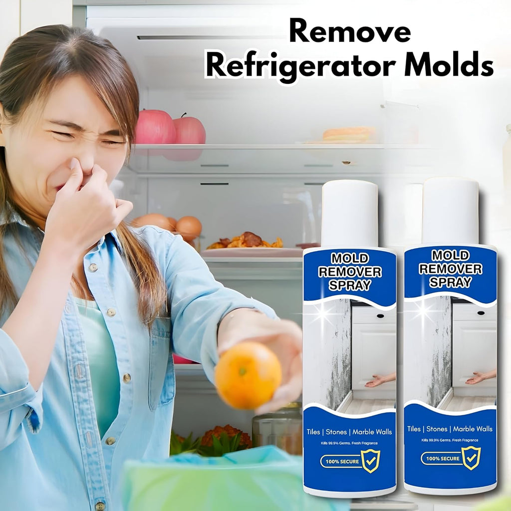 Powerful Mold Remover Spray – Fast Acting Mildew & Stain Cleaner for Walls, Tiles & Bathroom | Non-Toxic Multi-Surface Mold Cleaning Spray[pack of 2]
