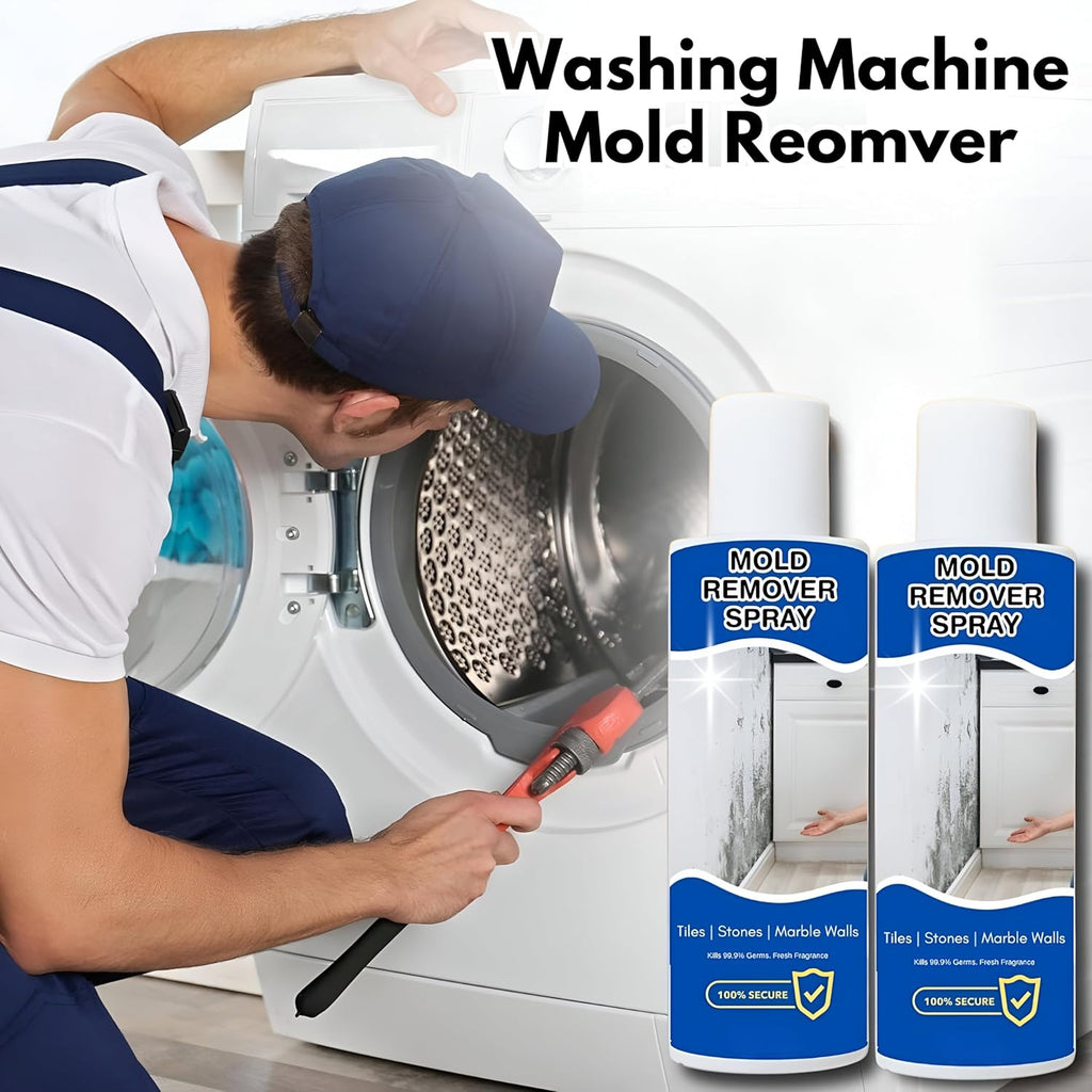 Powerful Mold Remover Spray – Fast Acting Mildew & Stain Cleaner for Walls, Tiles & Bathroom | Non-Toxic Multi-Surface Mold Cleaning Spray[pack of 2]