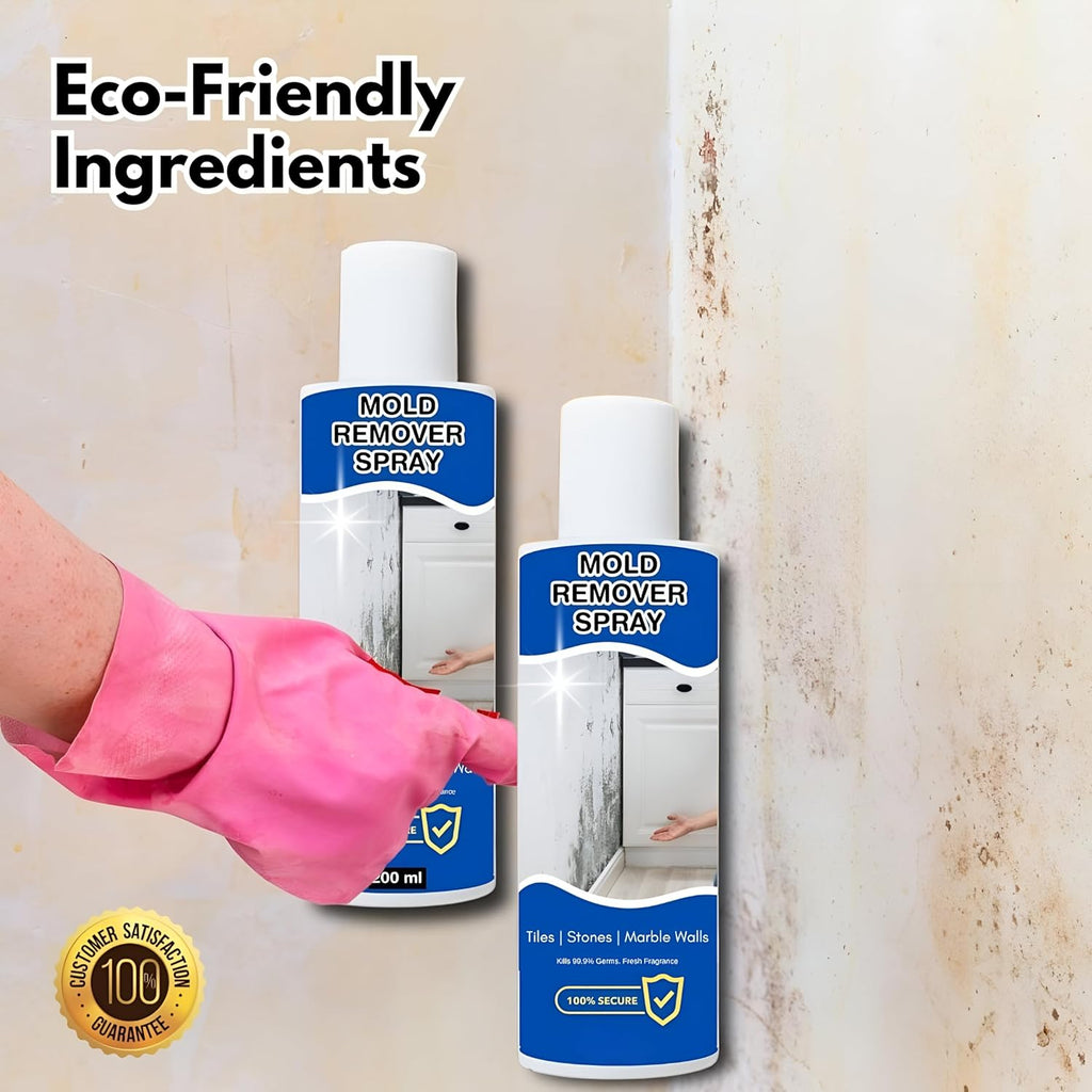Powerful Mold Remover Spray – Fast Acting Mildew & Stain Cleaner for Walls, Tiles & Bathroom | Non-Toxic Multi-Surface Mold Cleaning Spray[pack of 2]